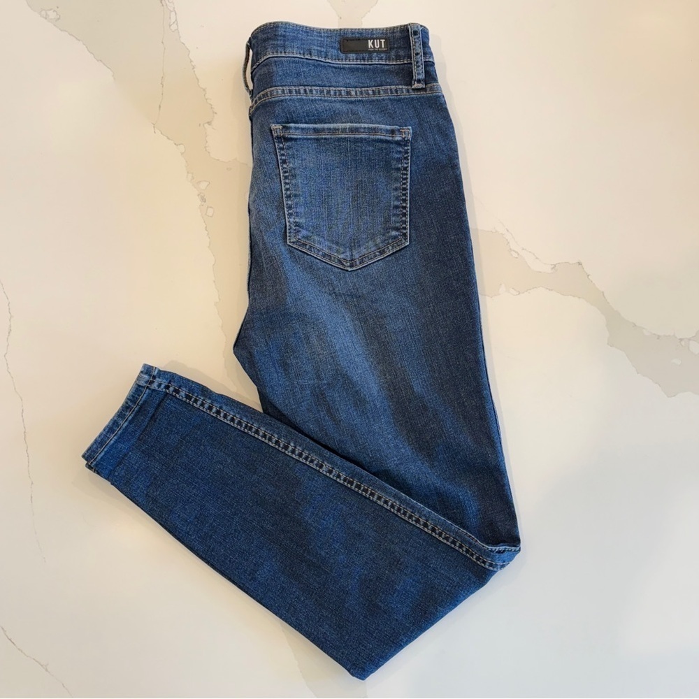 KUT From The Kloth Women's High Rise Ankle Skinny Jeans Size 8 Blue Casual